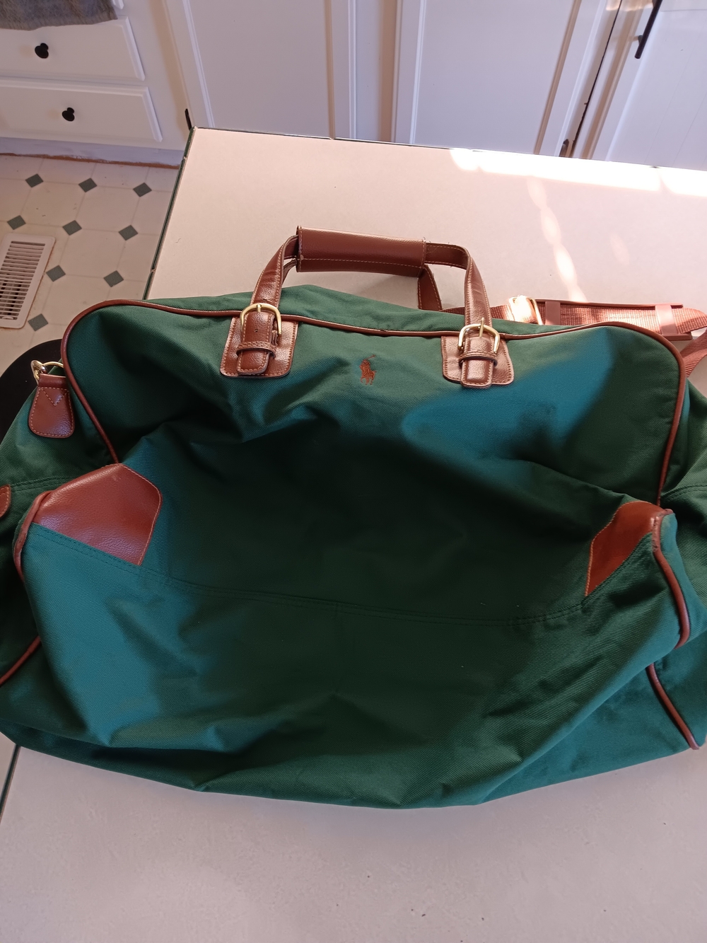 Green Leather-Trim Weekender Bag - Polo by Ralph Lauren
